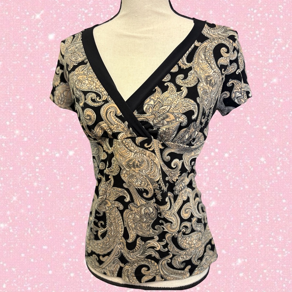 VINTAGE PAISLEY BABYDOLL TOP